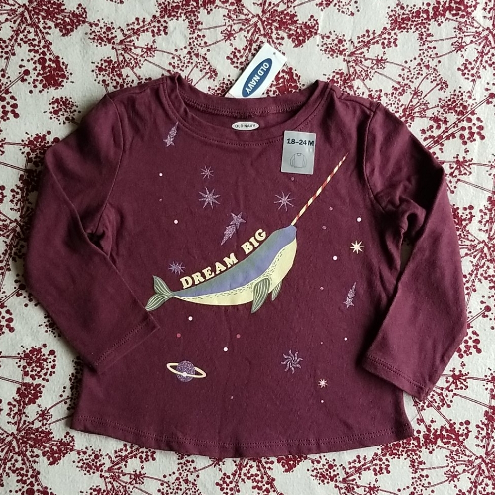 Old Navy Baby Girl Top Long Sleeve sz.18-24